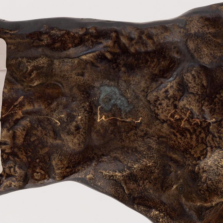 Luigi Benzoni, sculpture, bronze, signed 6/XX.