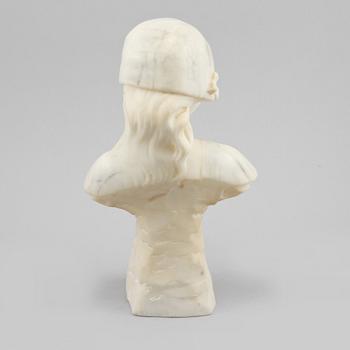 SKULPTUR, marmor, signerad A Gennay, 1900-talets början.