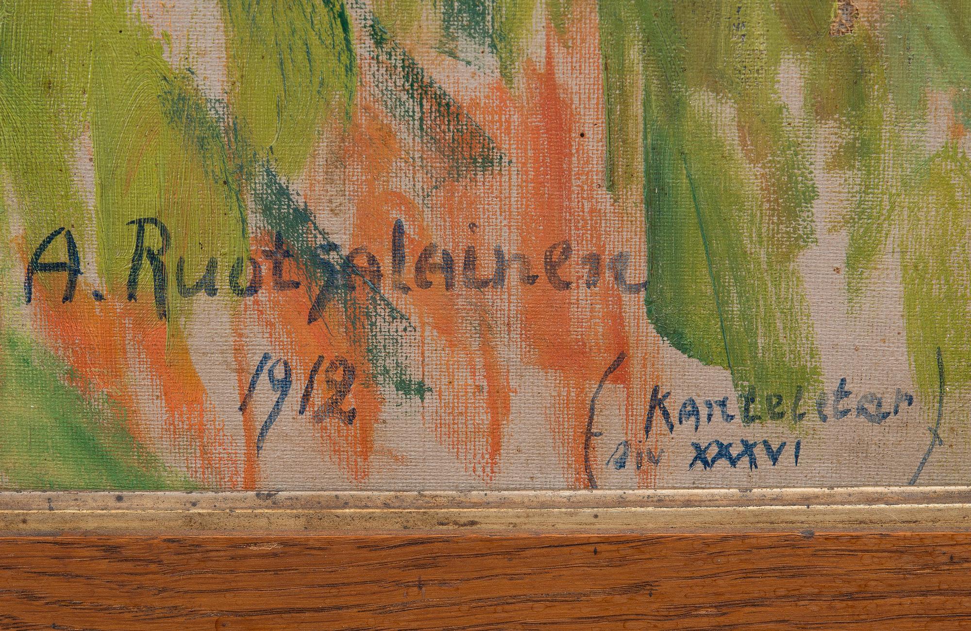 ALFRED RUOTSALAINEN, olja på duk, signerad 1912 (siv XXXVI).