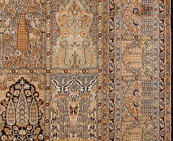 A carpet, Silk Kashmir, sk 24X24 297 x 186 cm.