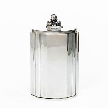 A sterling silver cigarett jar, Borgila, Stockholm, Sweden, 1951.