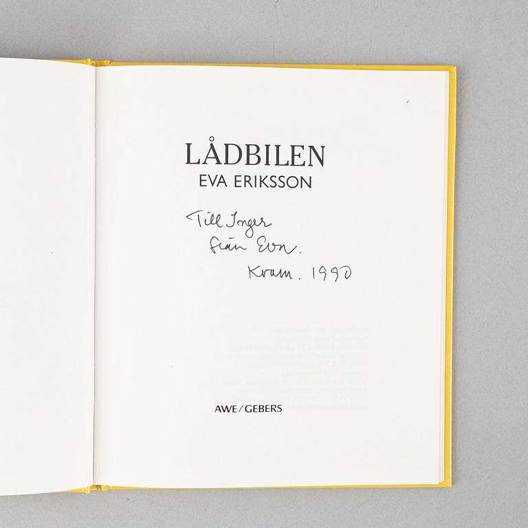 Samling barnböcker med dedikationer, 10 st, bl a Astrid Lindgren. Proveniens: författarparet Inger och Lasse Sandberg.