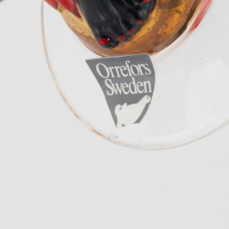 Gunnar Cyrén, snapsglas, 7 st, "Smådjälvar", Nobel, Orrefors.