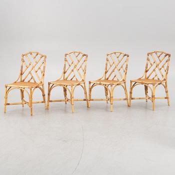 A set of four chairs, Miranda of Sweden, later part of the 20th century.