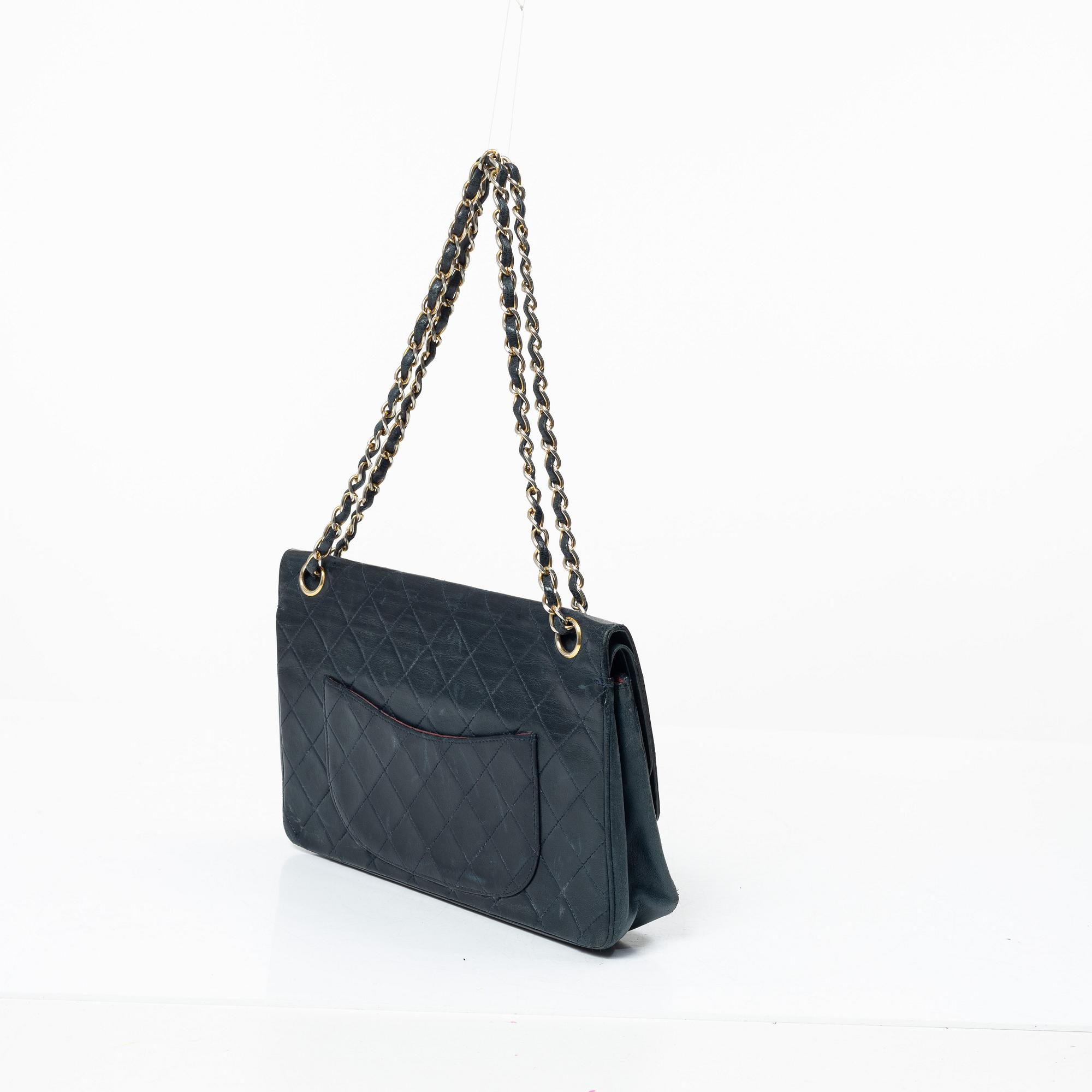 Chanel, Bag, "Double Flap Bag", 1980s.