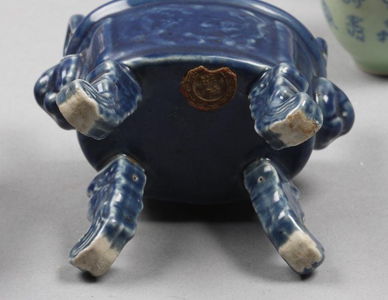 PARTI PORSLIN, 7 delar, Kina resp Japan, 1800/1900-tal.