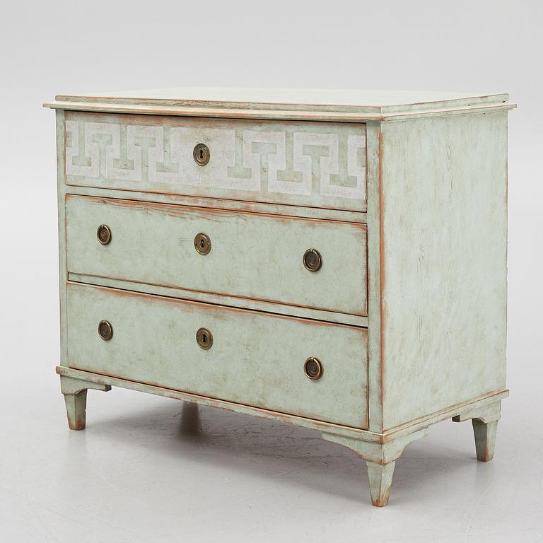 A 19th century chest of drawers.