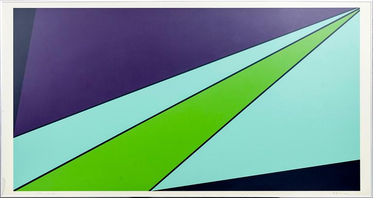 OLLE BAERTLING, färgserigrafi, sign och daterad 1969-71, numrerad 39/60.