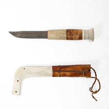 Johan Fankki, a half-horn knife, Billfjärd.