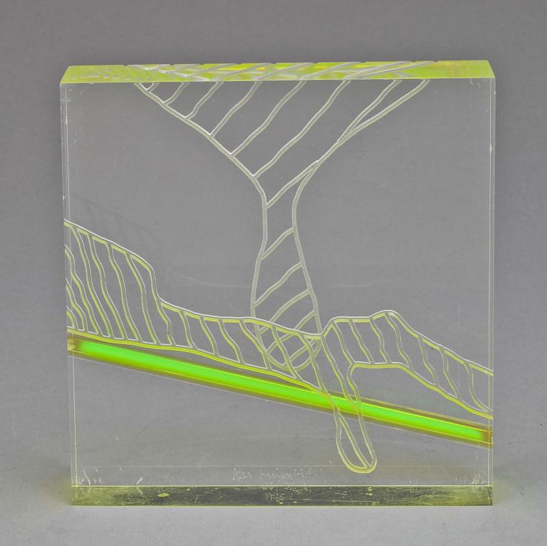 AXEL KNIPSCHILD, multipel, plexiglas. Sign o dat 1975. Numr 26/32.