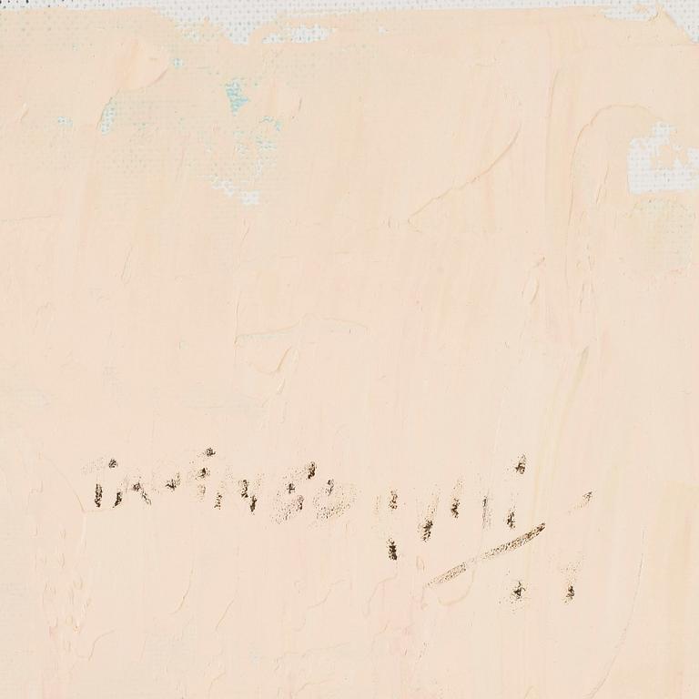 TAGE HEDQVIST, olja på duk. Signerad med dedikation.