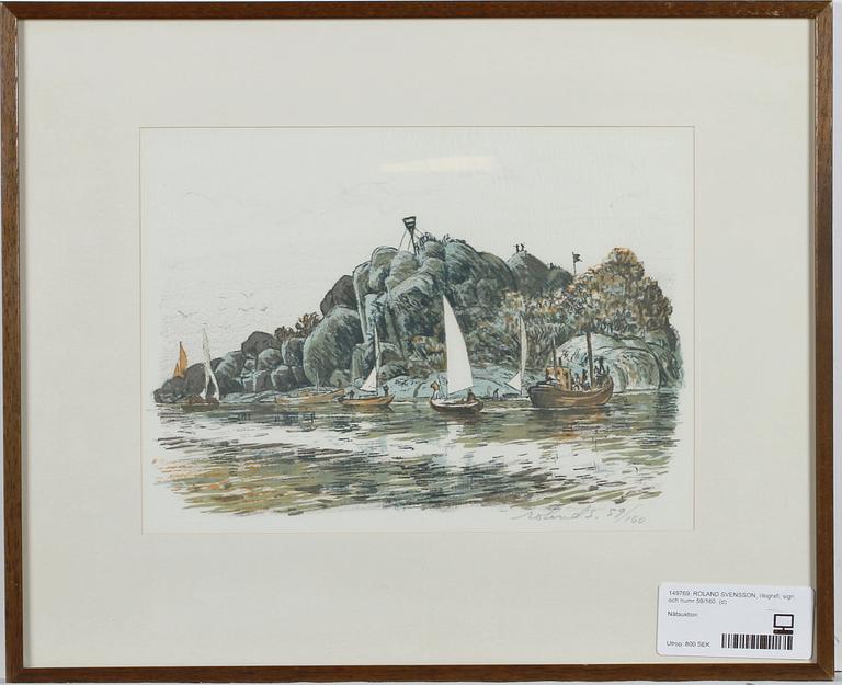 ROLAND SVENSSON, litografi, sign och numr 59/160.