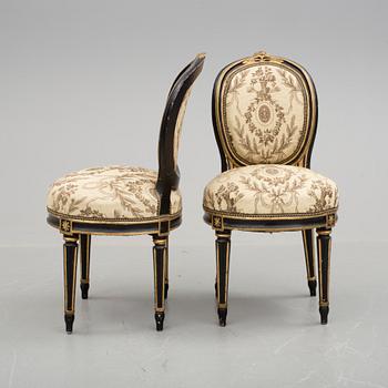 STOLAR, ett par, gustavianska, 1700-tal.