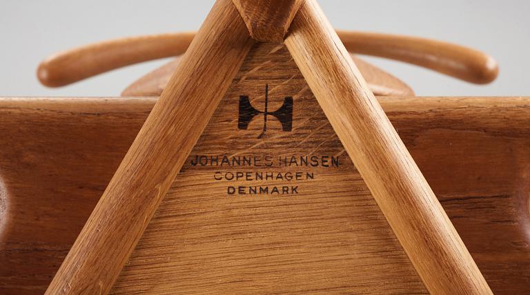 Hans J. Wegner, A Hans J. Wegner teak 'Valet/ Bachelor's Chair,  executed by cabinetmaker Johannes Hansen, Denmark ca 1959.