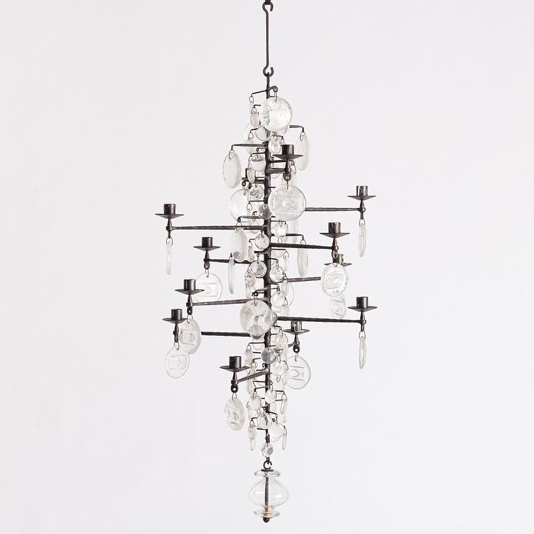 Erik Höglund, a chandelier, Boda Smide.