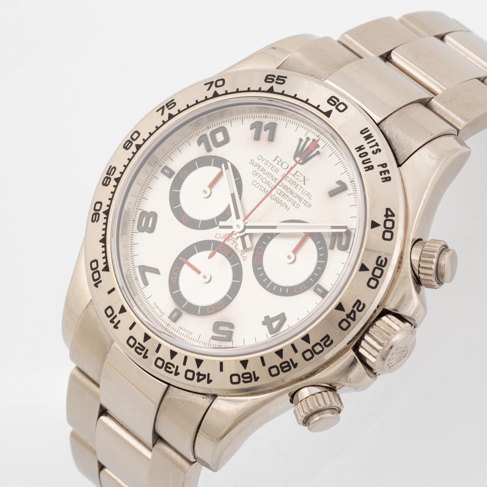 Rolex, Cosmograph, Daytona, chronograph.