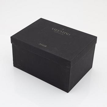 Valentino Garavani, A tinted leather and rhinestone bag.