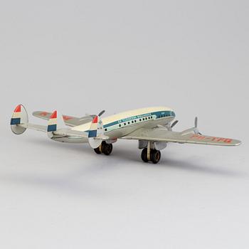 a metal model airplane "DE VLIEGENDE HOLLANDER", 1960s / 70-tal.