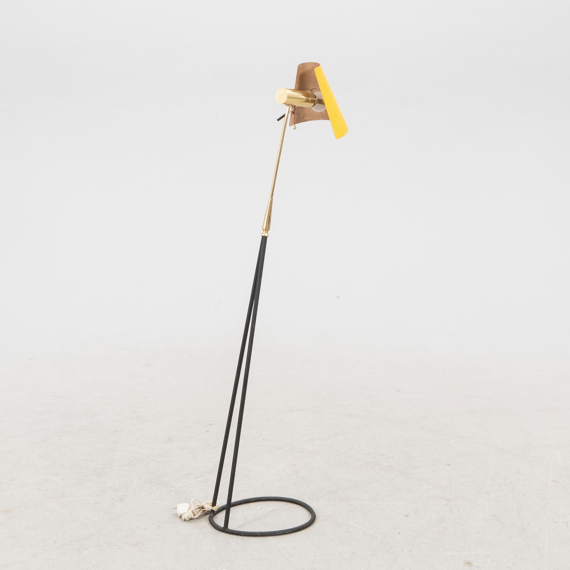A 1950s Faleknbergs belysning floor lamp.