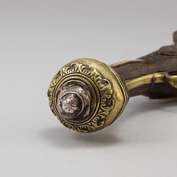 A 19th century flintlock pistol probably from the Ottoman Empire.