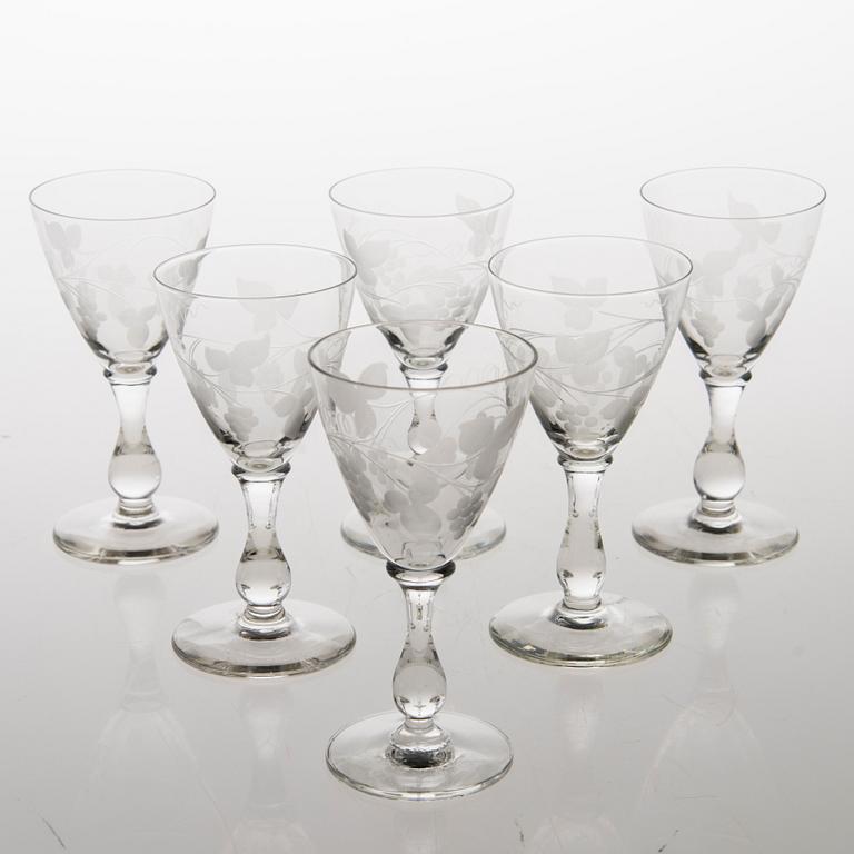 A 35-piece 'Savoy' glasswear, 1940s.