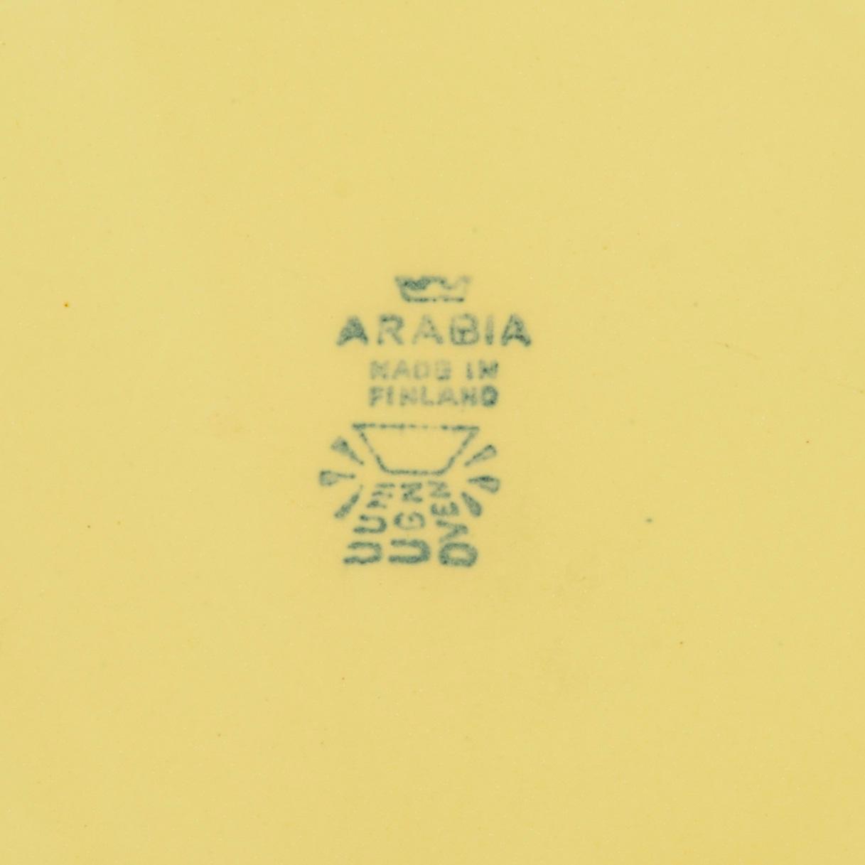 SERVISDELAR, 18 st, fajans, Kilta/Teema, Kaj Franck, Arabia 1960-tal.
