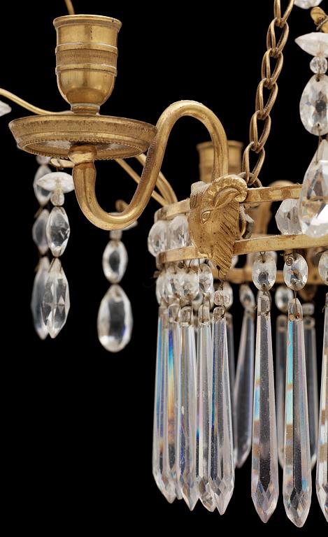 A North European late 18th century four-light chandelier.