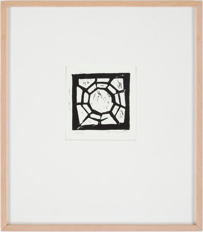 SET SÖDERHOLM, träsnitt, signerad o numrerad 12/40, daterad 2004.