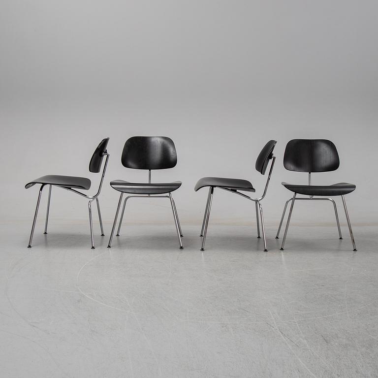 Charles and Ray Eames,  stolar, 4 st, "DCM", Plywood Group, Vitra, 1999.
