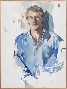 Anders Widoff. Olja på duk, signerad o daterad 1977.