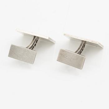 Wiwen Nilsson, a pair of cufflinks, sterling silver, Lund 1974.