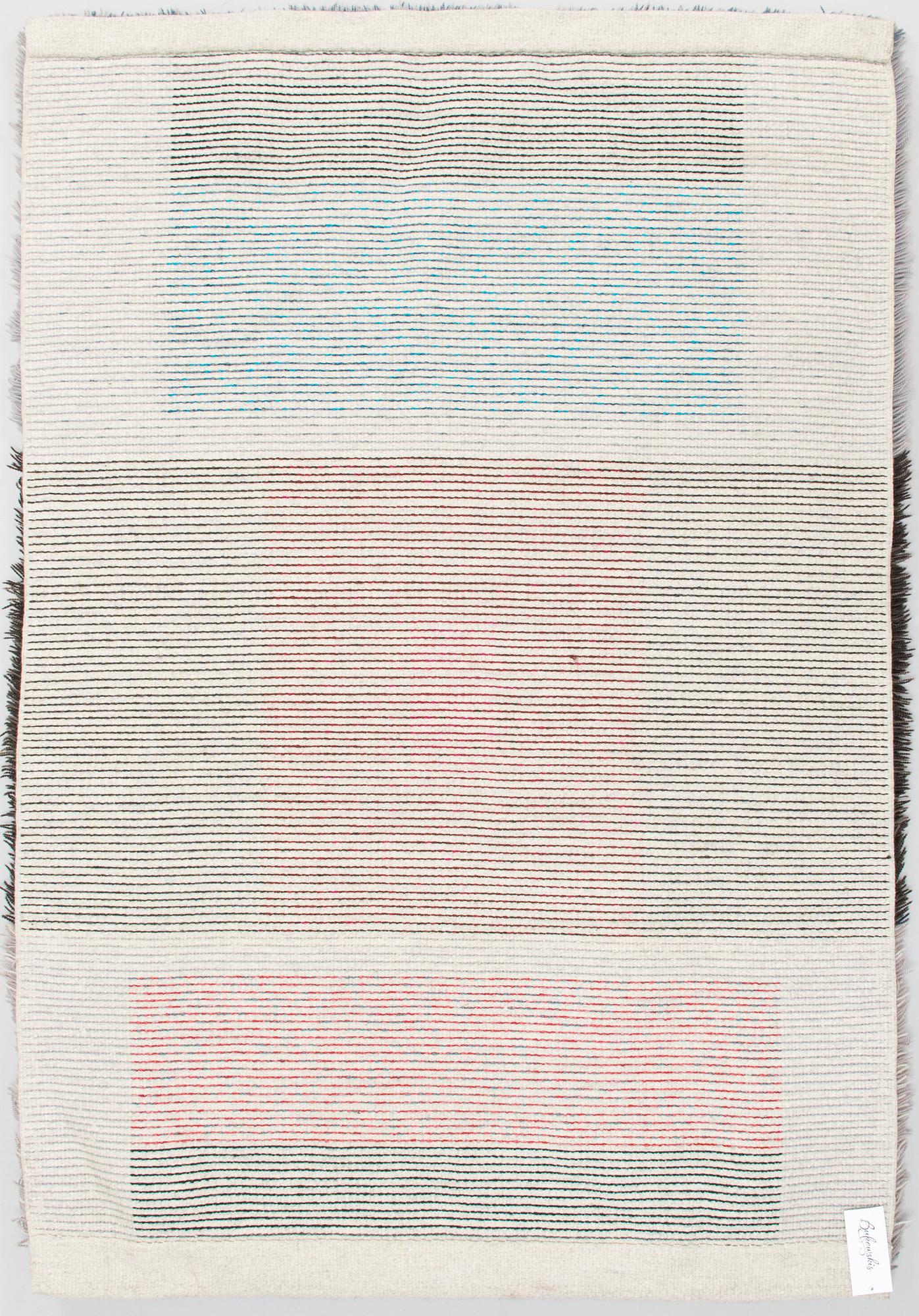 Katri Mattila, A Finnish long pile rug. Circa 165x115 cm.