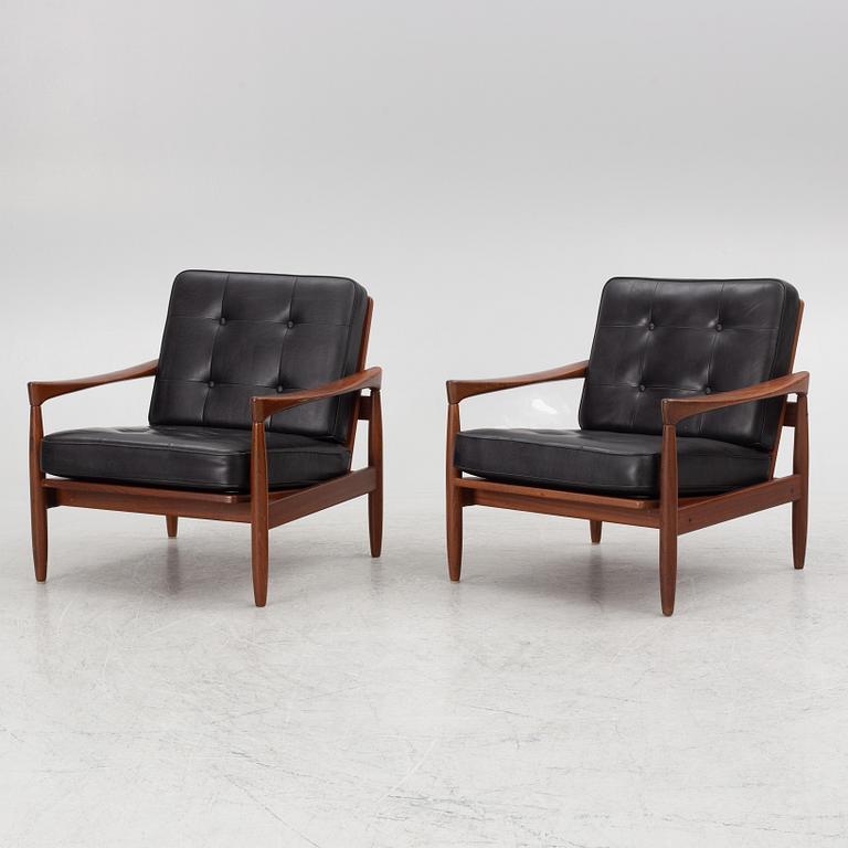 Erik Wørts, armchairs a pair, "Kolding", IKEA, 1960s.