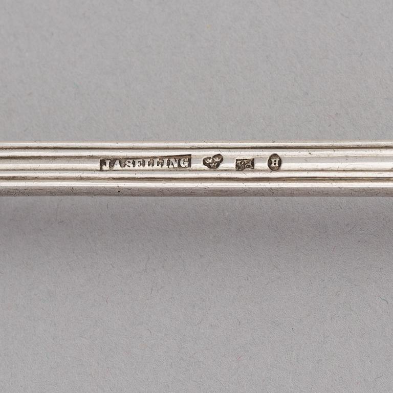 A Swedish Silver Laddle, mark of JA Selling, Härnösand 1869.
