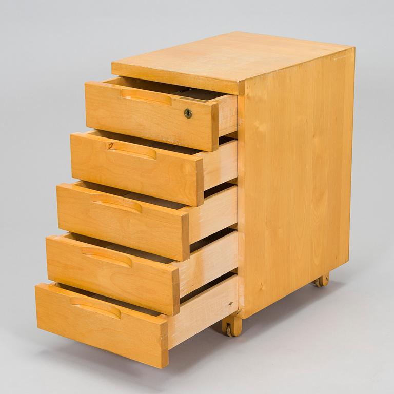 Aino Aalto, A mid-20th century H297 drawer unit for O.Y. Huonekalu-ja Rakennustyötehdas A.B.