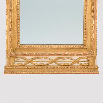 A late Gustavian mirror by Eric Wahlberg, Stockholm.