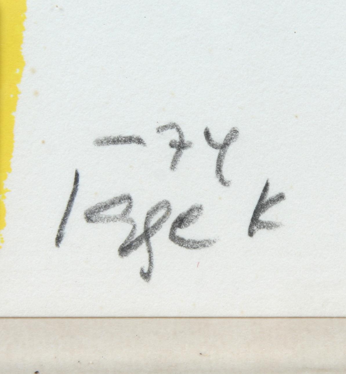 IGGE KARLSSON, litografi, sign, dat -74 o nr 66/260.