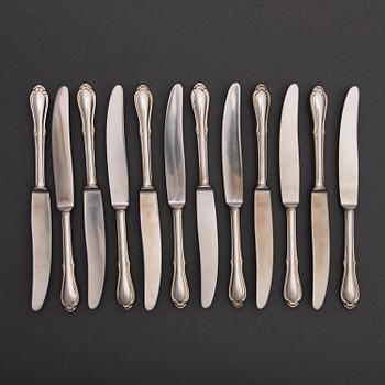 A 156-piece set of German silver flatware by Gebrüder Reiner, first half of 20th Century.