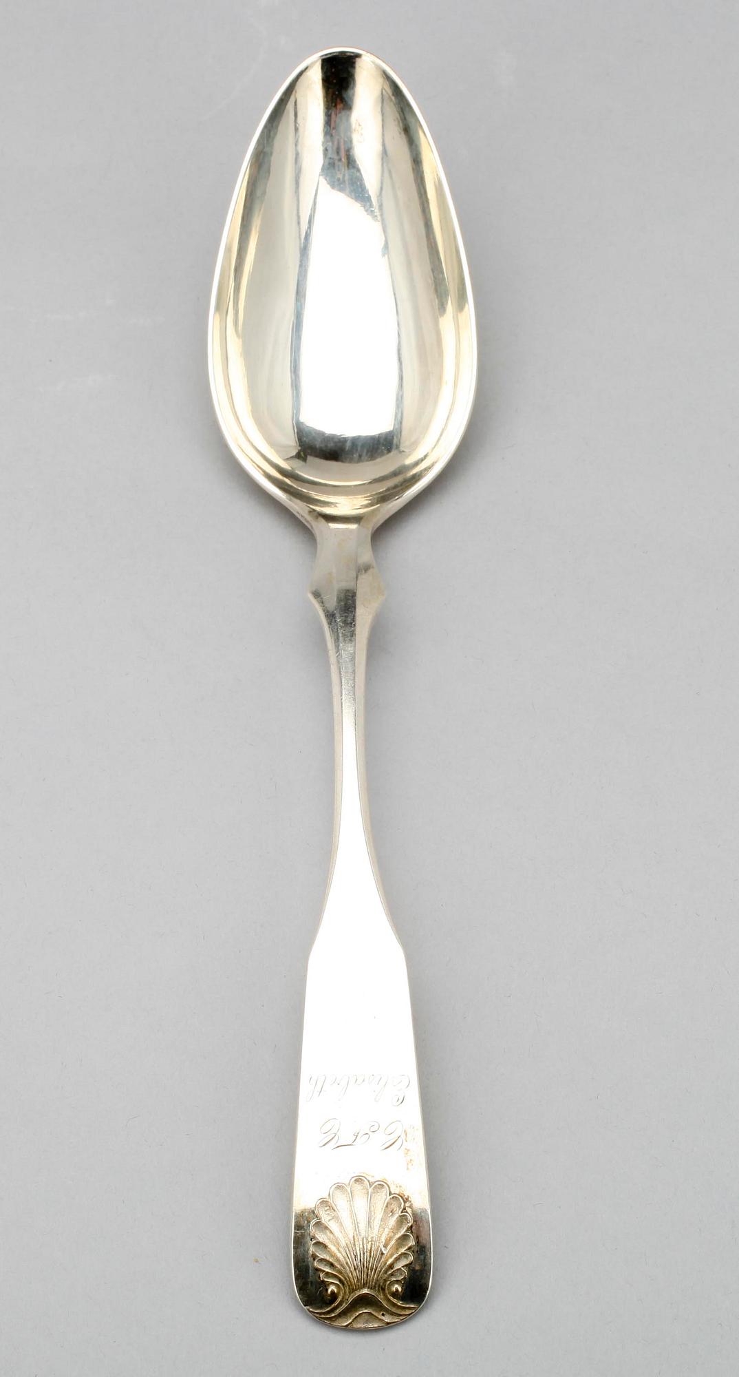 SKEDAR, 6 st, silver, Gustaf Brummer, Åbo 1834. Vikt 383 g.