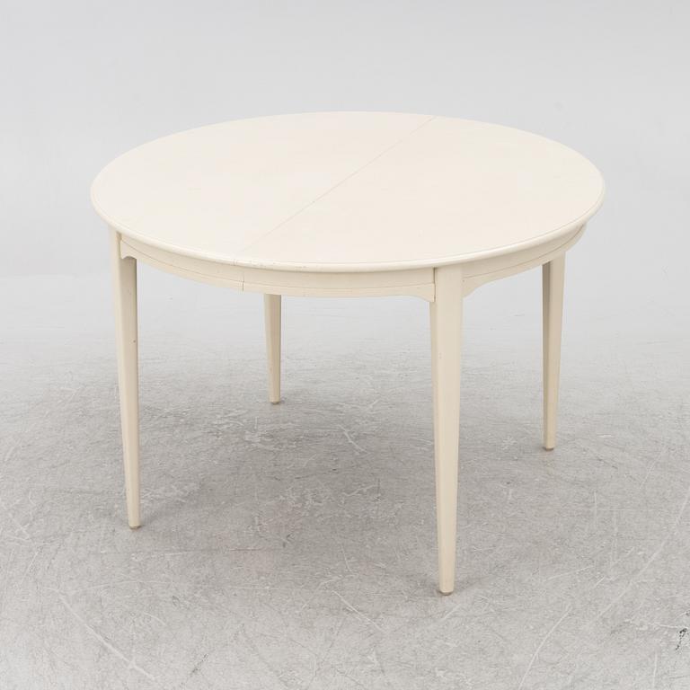 Svante Skogh, a 'Vindö' dining table and four chairs, Balders snickeri, Vaggeryd, second half of the 20th century.