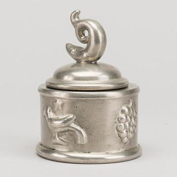 A Swedish Svenskt Tenn pewter ink stand 1925.