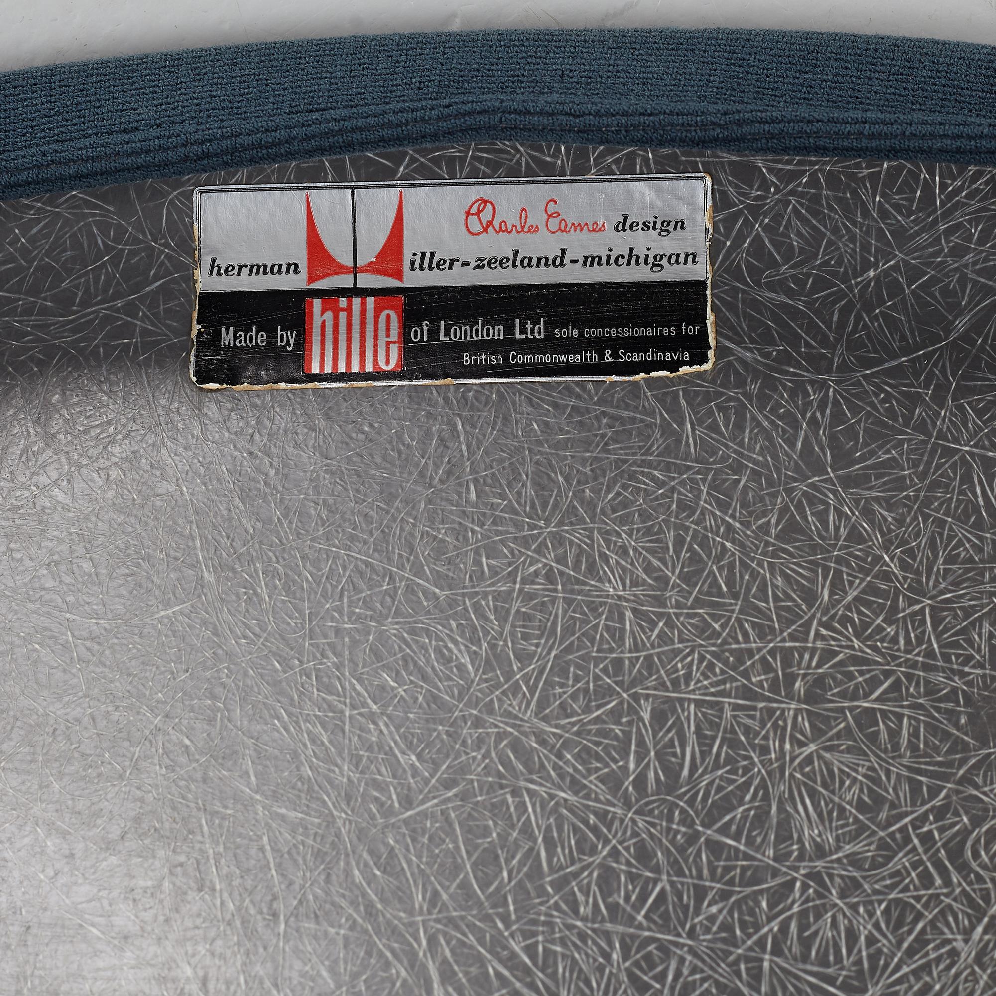 Charles & Ray Eames, stolar, 6 st. "DDS-I",  licenstillverkad av Hille of London Ltd, England, 1960/70-tal.