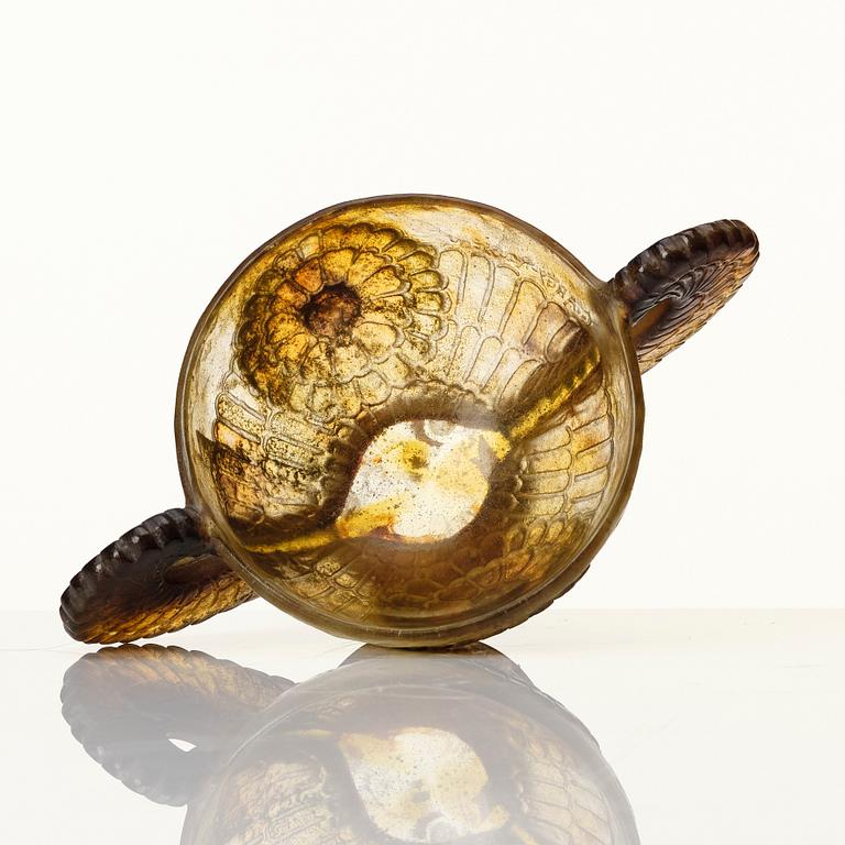 Gabriel Argy-Rousseau, skål, pâte de verre, Frankrike, ca 1927.