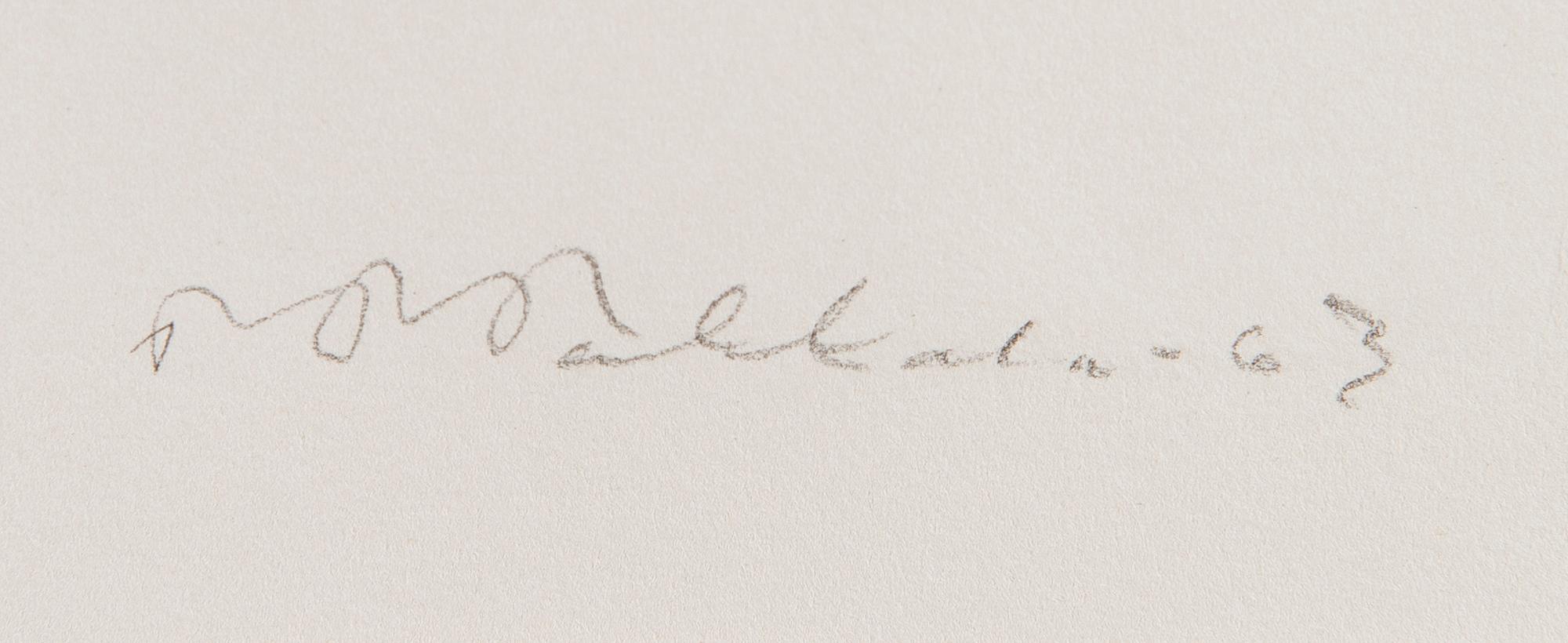 TEUVO-PENTTI PAKKALA, litografia, signeerattu ja päivätty -63, numeroitu 12/25.