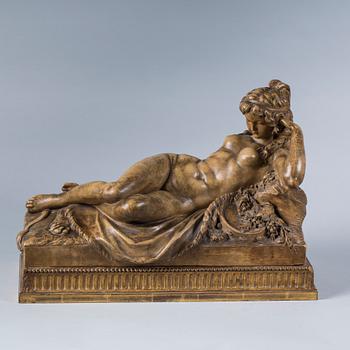 SKULPTUR, patinerad terracotta.