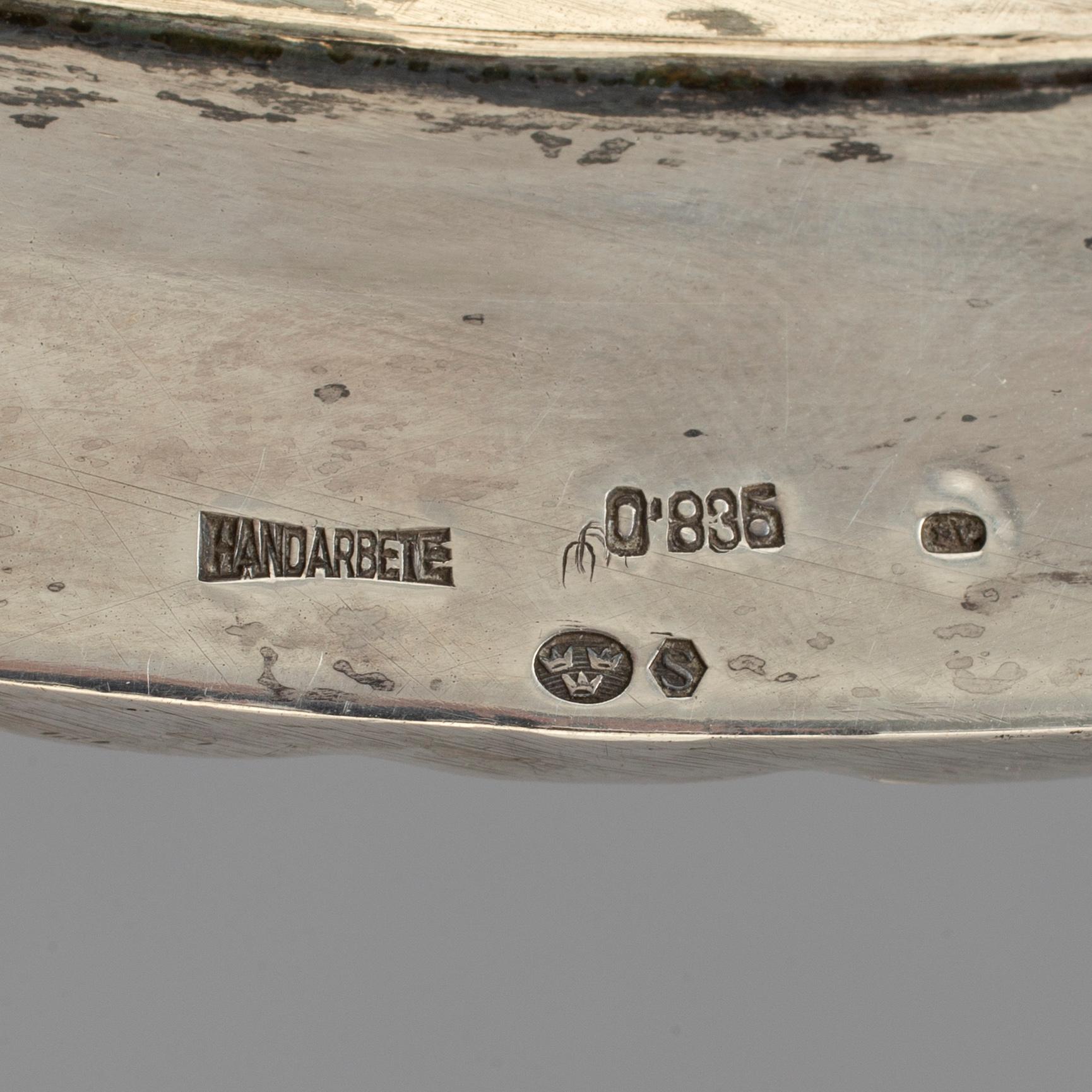 A four piece 20th century Art Deco silver coffee service.