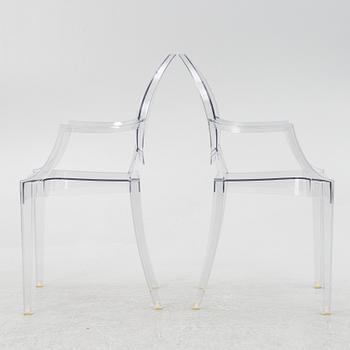 Philippe Starck, a pair of "Louis Ghost" armchairs, Kartell.