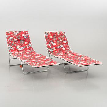 SOLSÄNGAR, ett par. Kurz. 1960/70-tal.