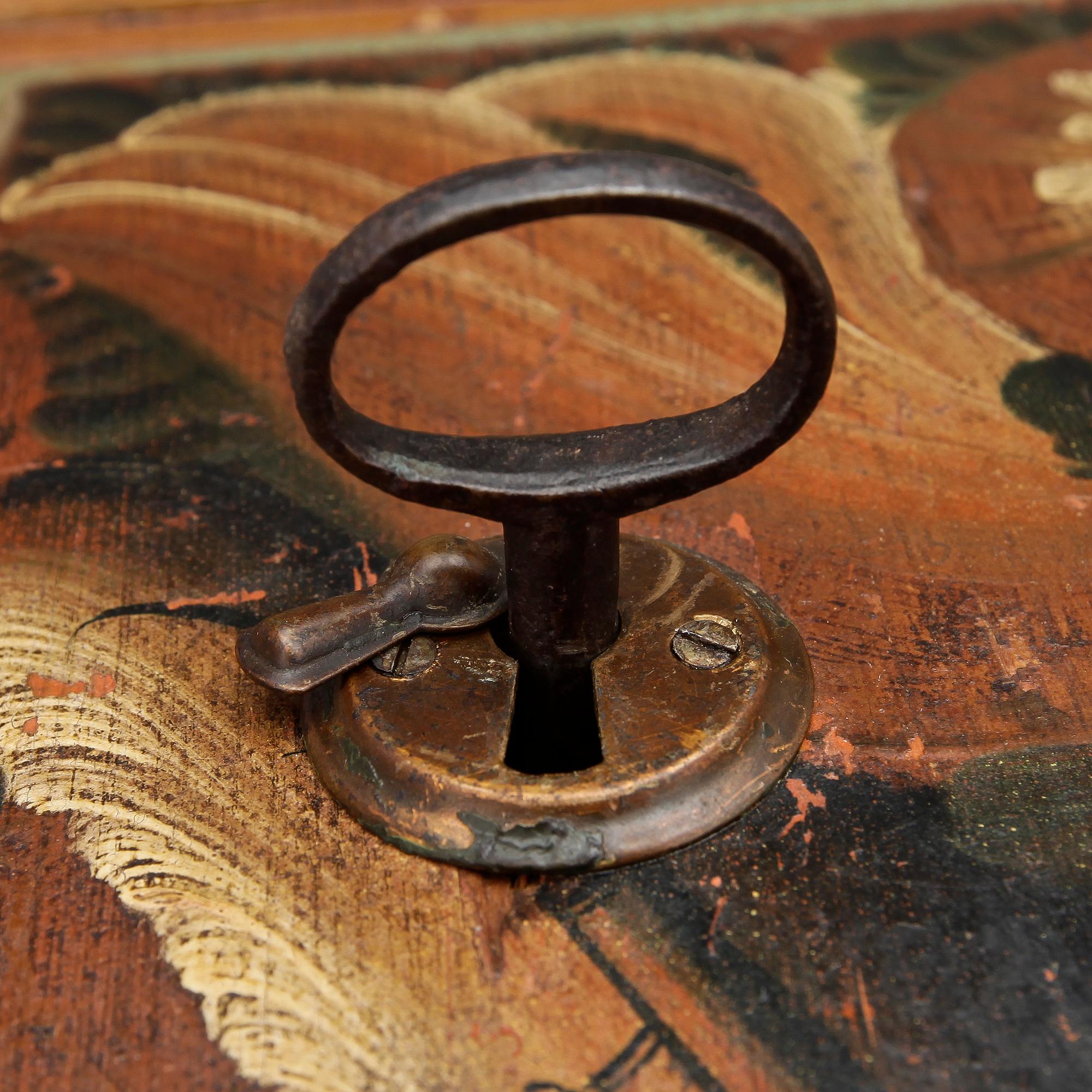 VÄGGSKÅP, allmoge, sannolikt Dalarna, 1800-tal.