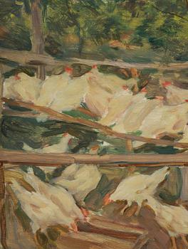 Lotte Laserstein, The Henhouse.